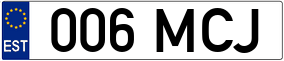Truck License Plate